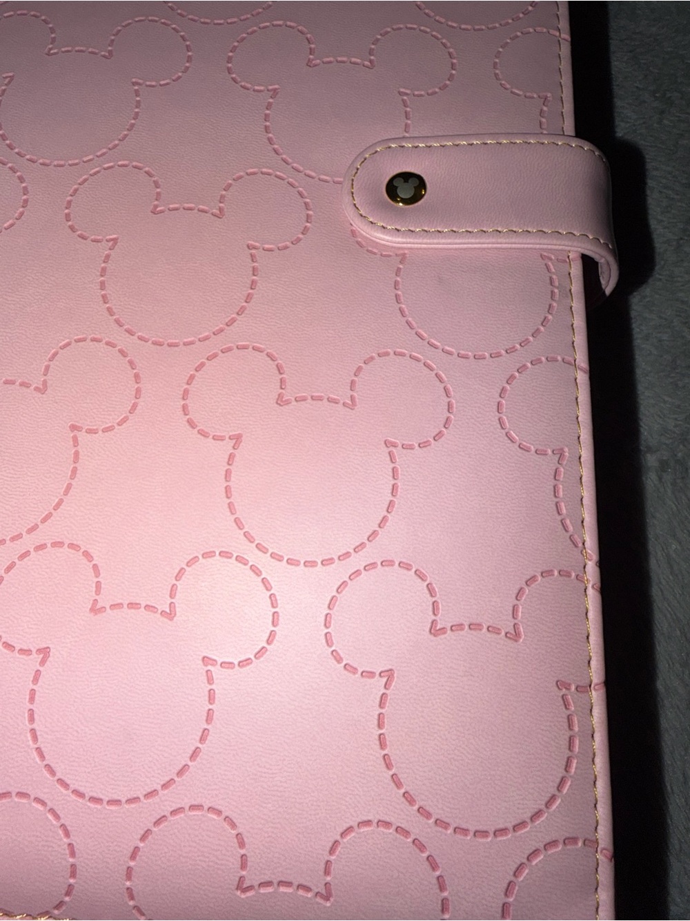 RARE Walt Disney Mickey Mouse Pink Padfolio Set - Picture 2 of 13